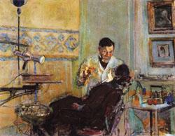 Edouard Vuillard Dr.Georges Viau in His Office Treating Annette Roussel china oil painting image